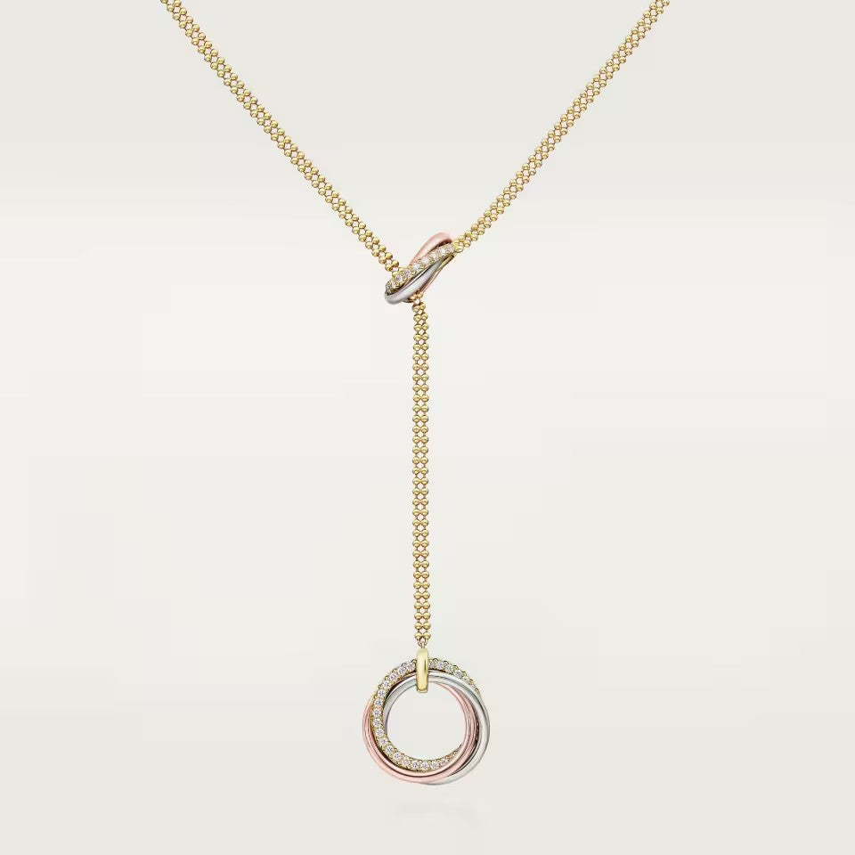 [Camiery] TRINITY DIAMONDS NECKLACE